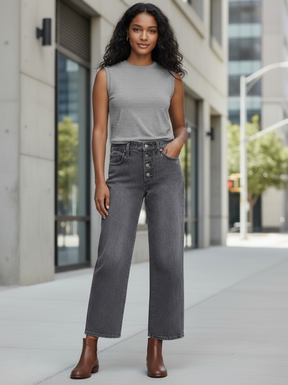 UNIVERSAL THREAD High Rise Button Fly Vintage Straight Jeans Size 8 / 29 NEW
